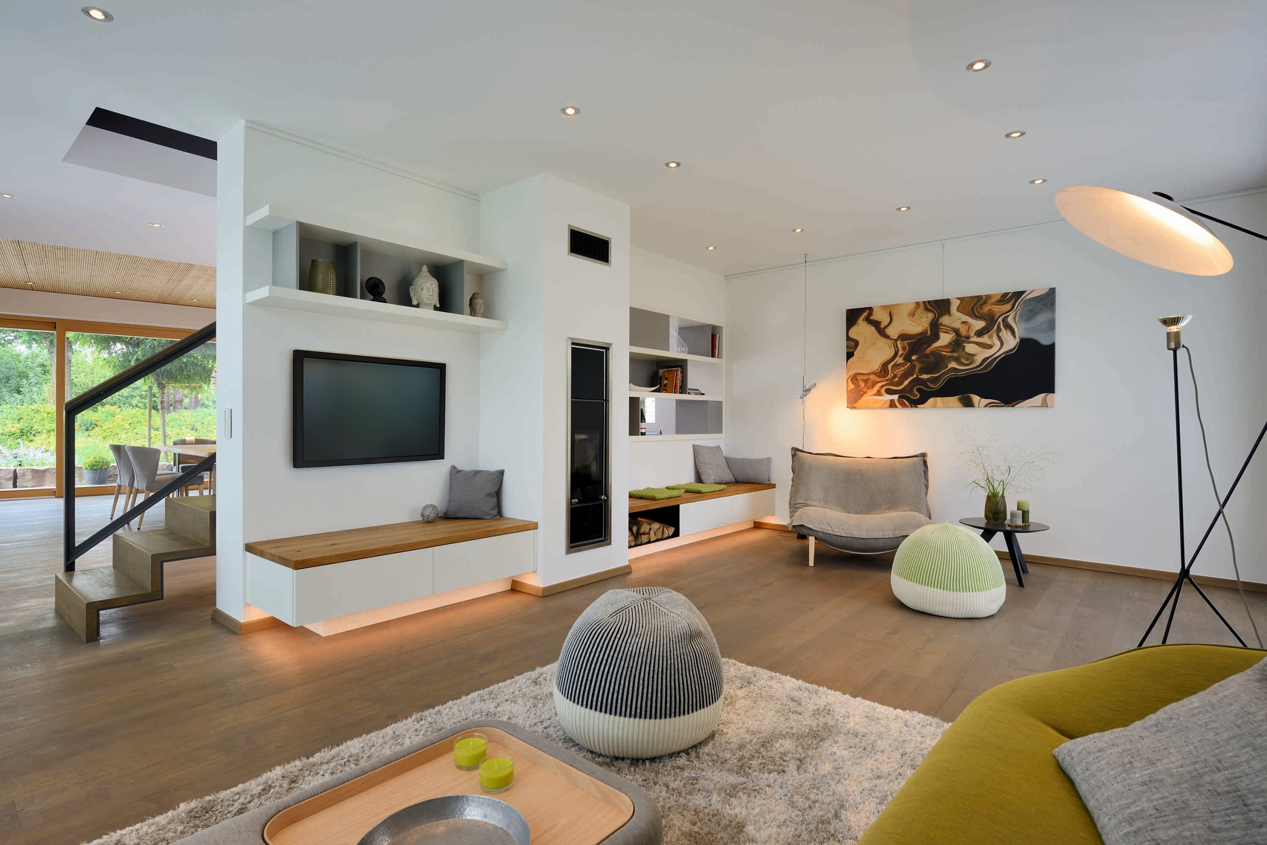 75 Moderne Wohnzimmer Mit Braunem Boden Ideen &amp; Bilder - Januar inside Ideen Moderne Wohnzimmer