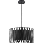 Hängelampe Wohnzimmer Modern Schwarz Metall ∅40Cm Leuchte In Lampe Wohnzimmer Schwarz