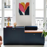 Sideboard X Bank In Blau 02 – Bleu Nuit | Plum Living Intended For Wohnzimmer Bank