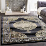 Teppich Kurzflor Moderner Orientteppich Elegant Orientalisch Glanz Grau  Gold Schwarz, Für Wohnzimmer, Schlafzimmer Efillux2349 Gold 2 2 | Vimoda For Teppich Wohnzimmer 200X300