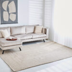 Teppich Rechteckig Jutta 200X300 Cm Beige Geflochten Intended For Teppich Wohnzimmer 200X300