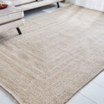 Teppich Rechteckig Jutta 200X300 Cm Beige Geflochten Pertaining To Teppich Wohnzimmer 200X300