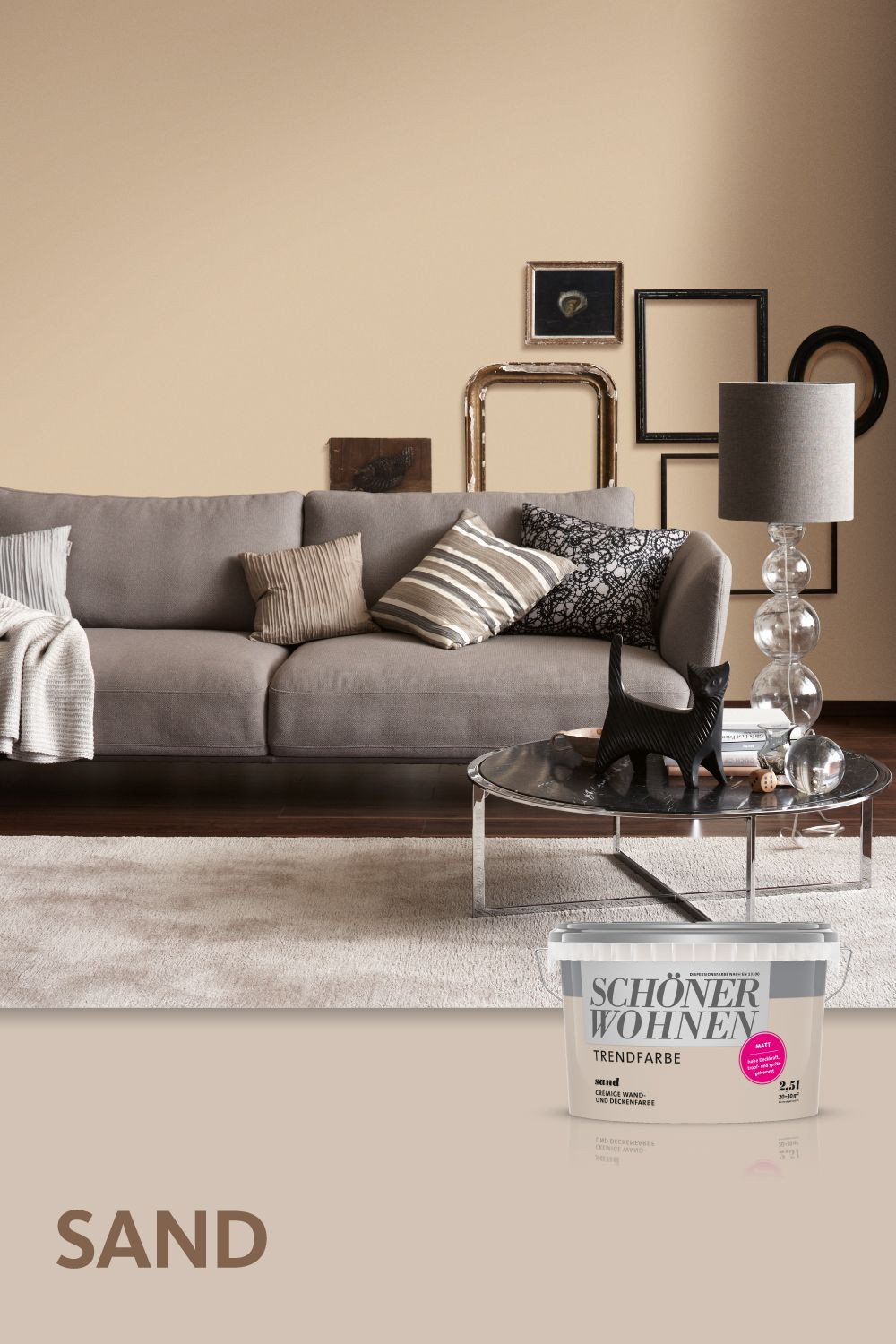 Trendfarbe Sand | Wandfarbe Wohnzimmer, Schöner Wohnen Wandfarbe with Wohnzimmer Wandfarbe Sand