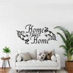 Wandtattoo – Home Sweet Home I Florales Ornament Intended For Wandtattoo Für Wohnzimmer