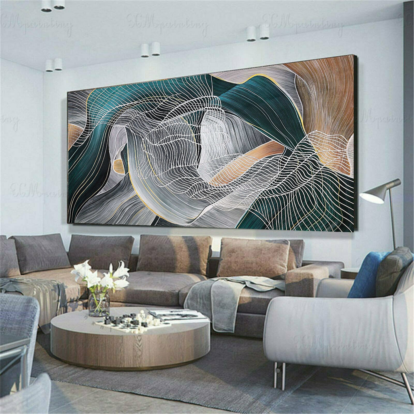 100 Cm X 200 Cm Original Xxl Acrylic Painting Large Picture - Etsy intended for Xxl Bilder Wohnzimmer