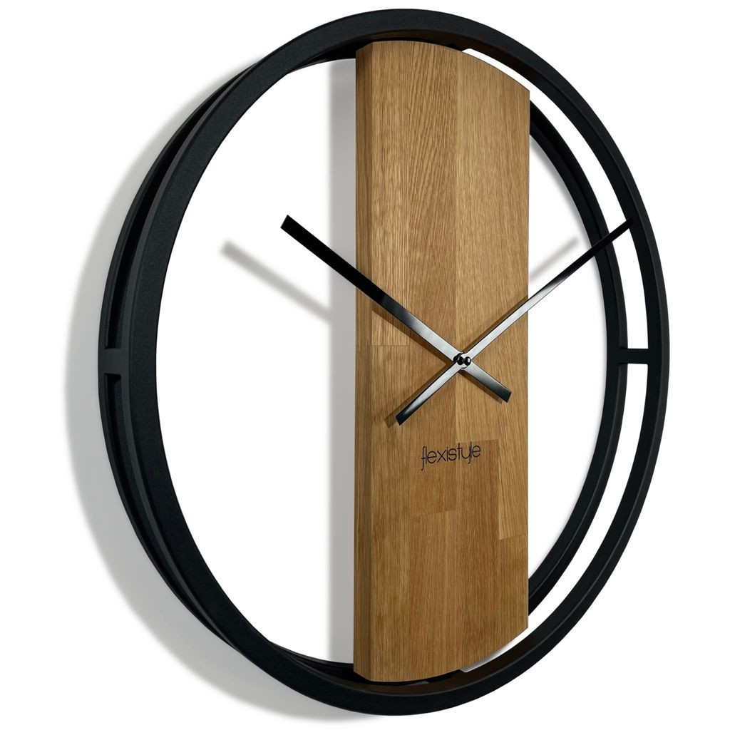 Wanduhr Groß Ohne Tickgeräusche Loft Oval | Kaufland.de pertaining to Moderne Wohnzimmer Uhren