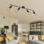 Deckenleuchte Deckenlampe Spotlampe Deckenstrahler Wohnzimmer, 4 Within Wohnzimmer Deckenstrahler