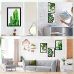 3Pcs Bunte Magnetische Foto Rahmen Diamant Malerei Rahmen Poster Bild  Leinwand Malerei Rahmen Kreative Wohnzimmer Wohnkultur Within Bilder Mit Rahmen Für Wohnzimmer